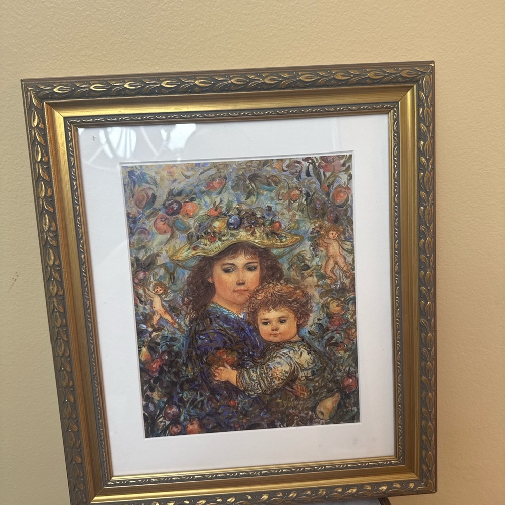 Framed Art Print with Gold Frame